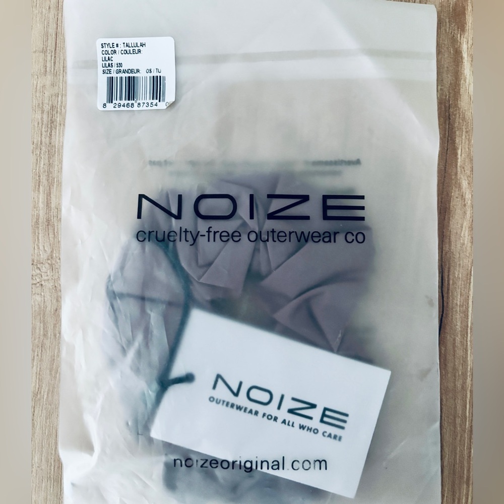 Noize Lilac Tallulah Scrunchie, Cruelty Free Vegan, NWT